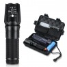 4000LM Tactical Zoomable Flashlight Torch 5000mAh Battery