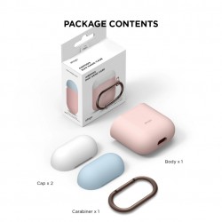 elago Duo Hang Case for AirPods - Pastel Pink