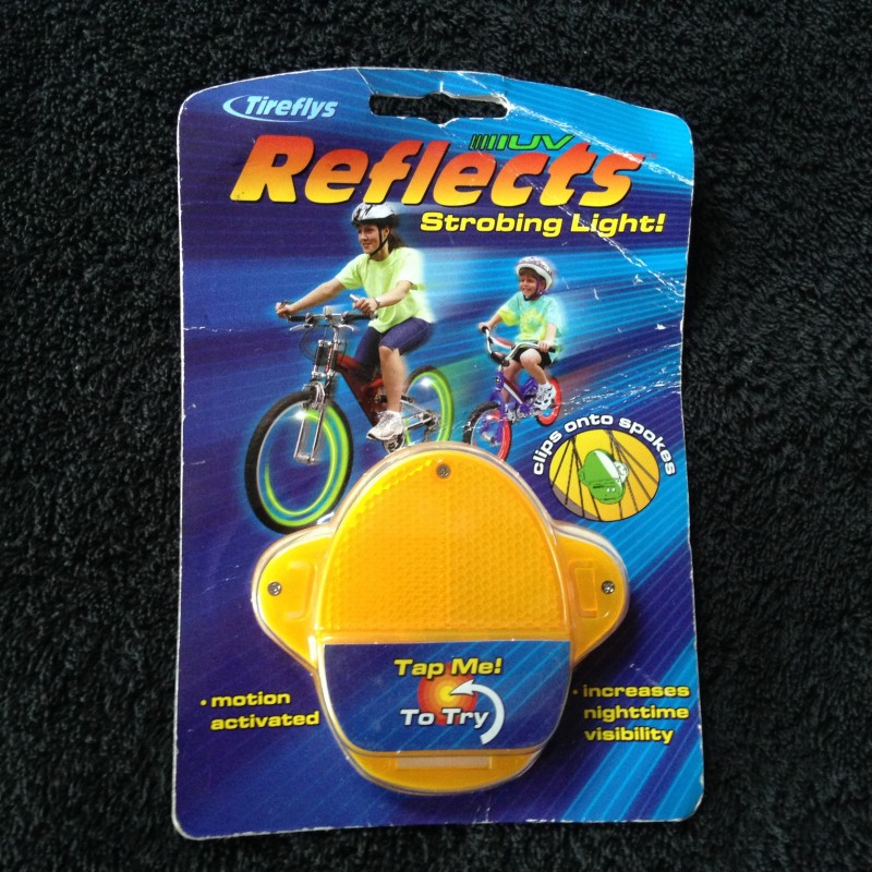 Tireflys Reflects Strobing Bicycle Wheel Light
