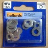 Halfords Flat Washers 5, 6.5mm HFX168