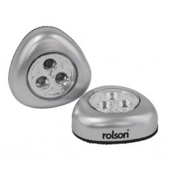Rolson 2 Piece 3 LED Push Lights