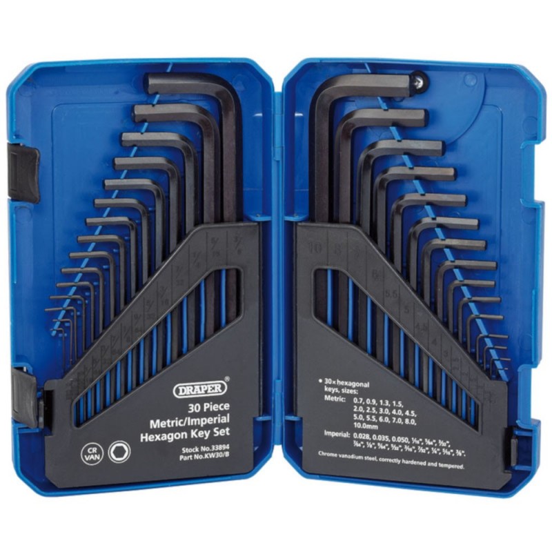 Draper Metric/Imperial Hex Key Set