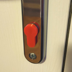2 x Euro Cylinder Lock Key Hole Cover/Draught Excluder Caps Various Colours