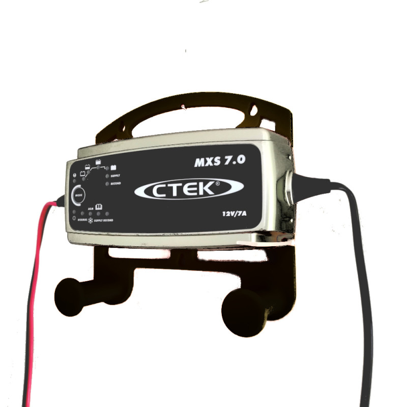 CTEK MXS 7.0/10 Battery Charger Wall Mount Bracket/Hanging Hook T2 BLACK