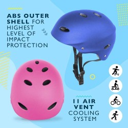 LA Sports Sport Safety Bike/Skate Kids Helmet Green 49-56cm