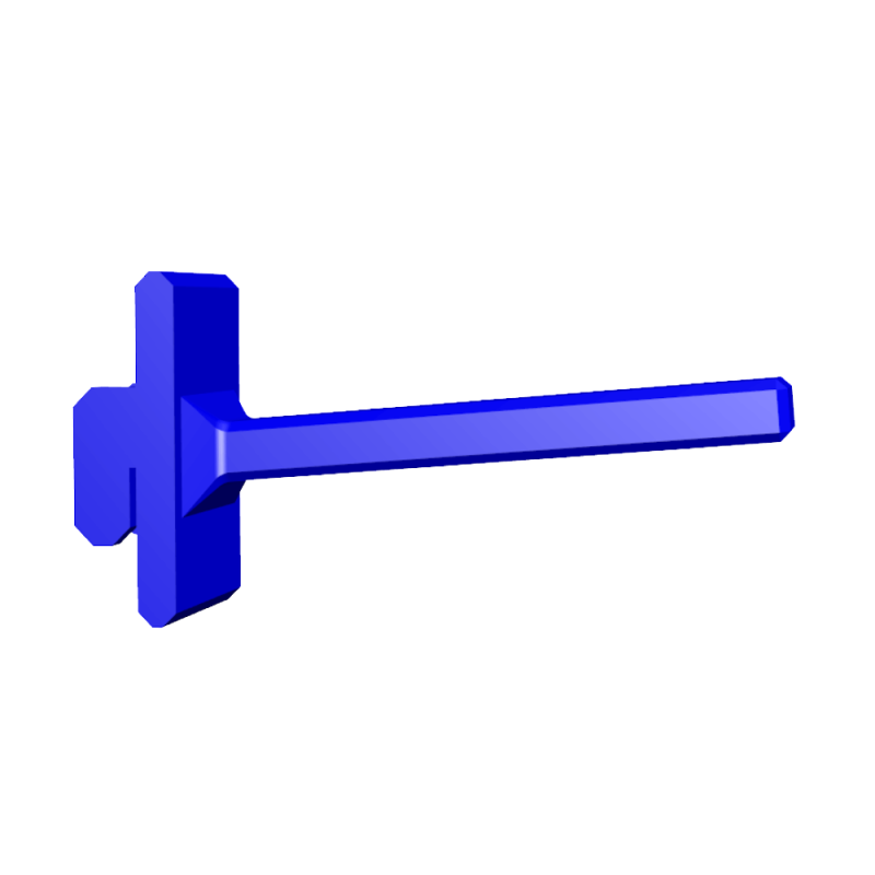 2 x TwinSlot Shelving Long Hook