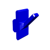 2 x TwinSlot Shelving Key Hooks