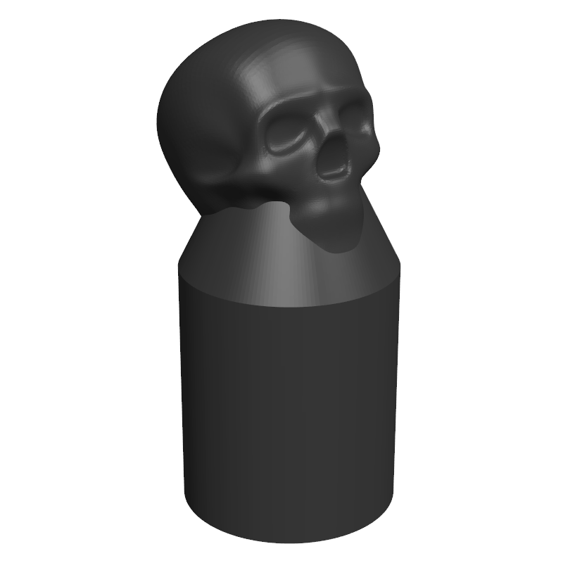 2 x Skull Radiator Lock Shield Valve Cover Caps