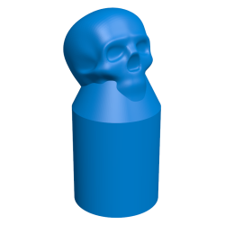 2 x Skull Radiator Lock Shield Valve Cover Caps