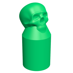 2 x Skull Radiator Lock Shield Valve Cover Caps