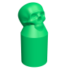 2 x Skull Radiator Lock Shield Valve Cover Caps