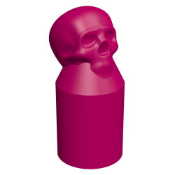 2 x Skull Radiator Lock Shield Valve Cover Caps