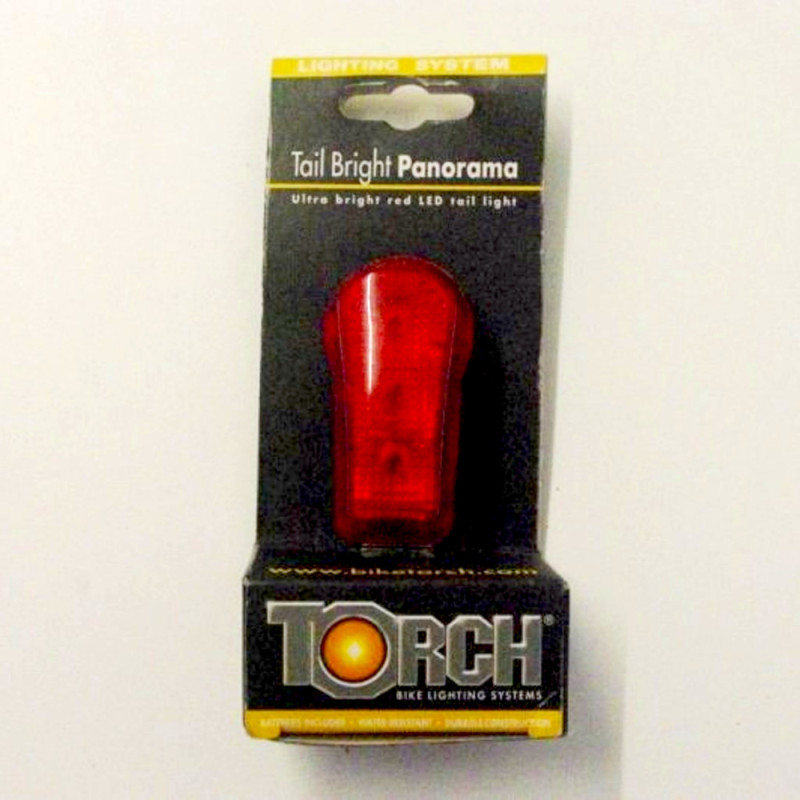 Torch Tail Bright Panorama Rear Red LED Light To Clear