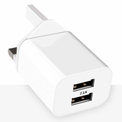 USB UK Plug Charger 2-Pack